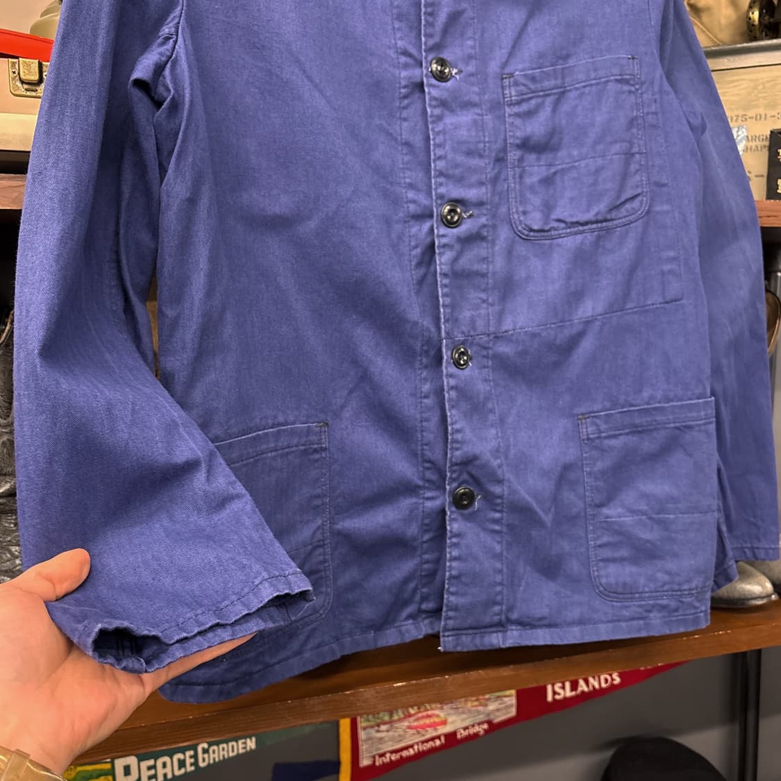 60~80s 피오니어 오리지널 프렌치워크자켓 헤링본 트윌 N803 상품이미지4