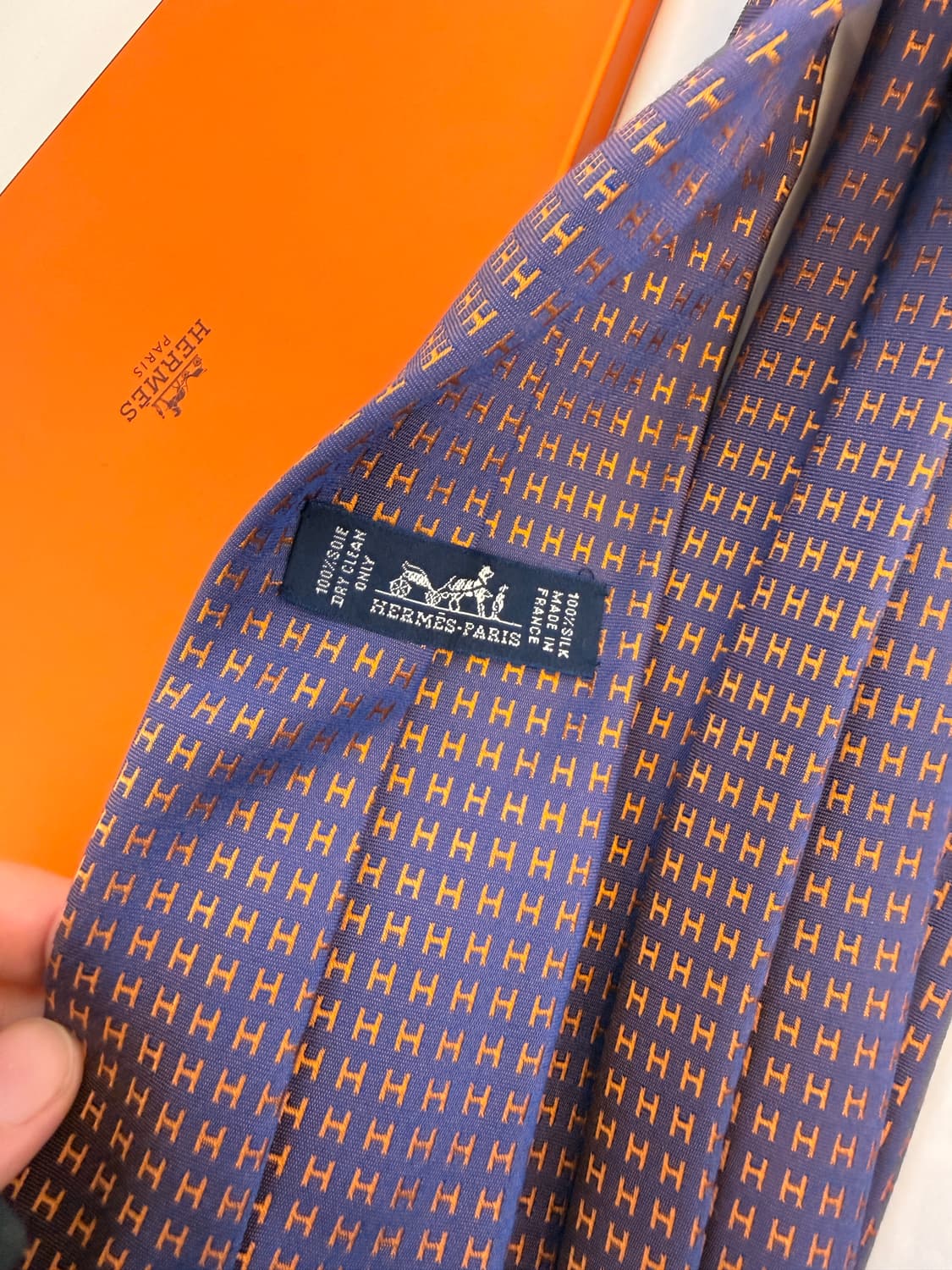 애르메스(HERMES) 파코네 H 타이(Faconnee H tie)  상품이미지2