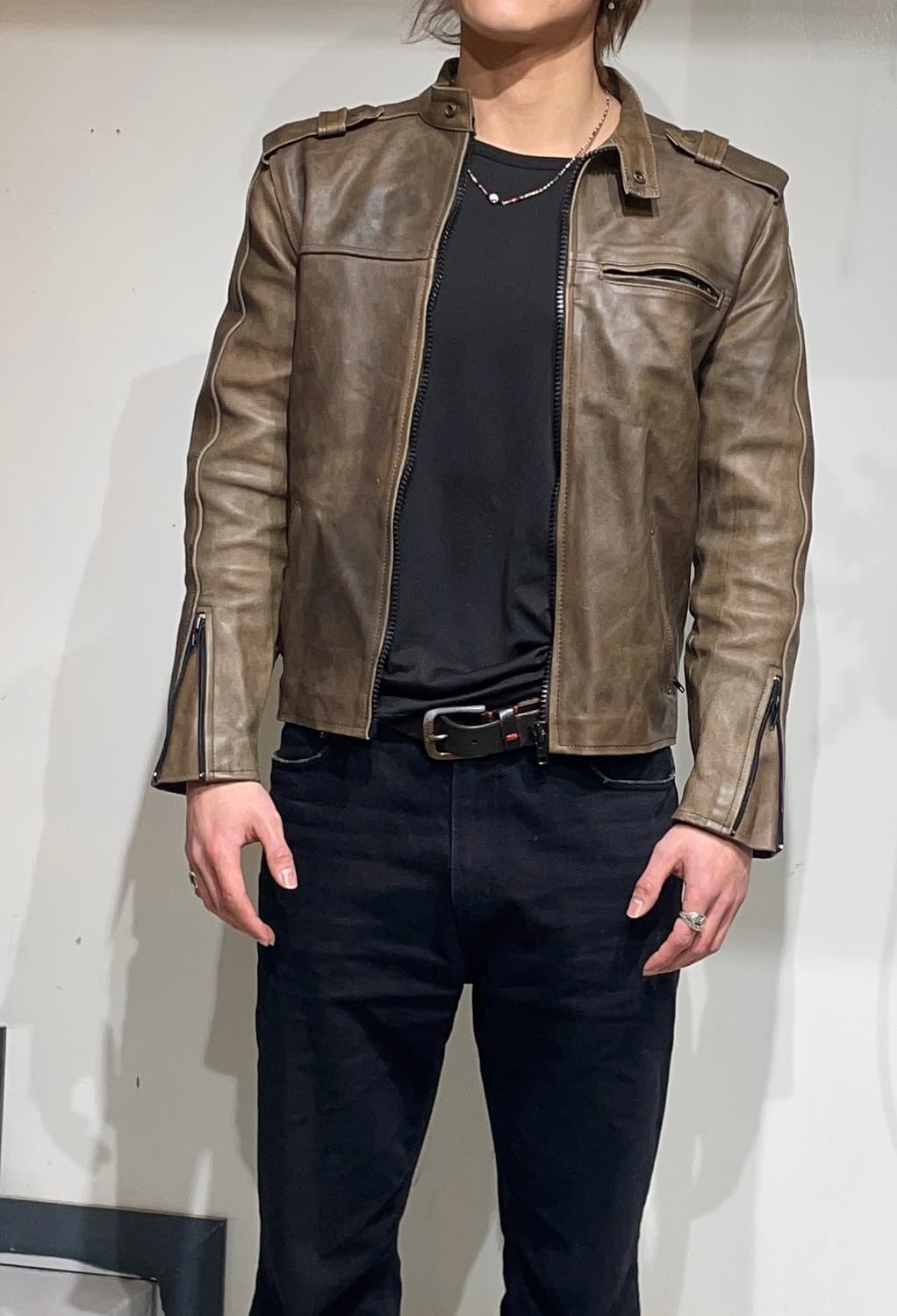 Vintage Real Leather Iron Angel jacket 상품이미지3