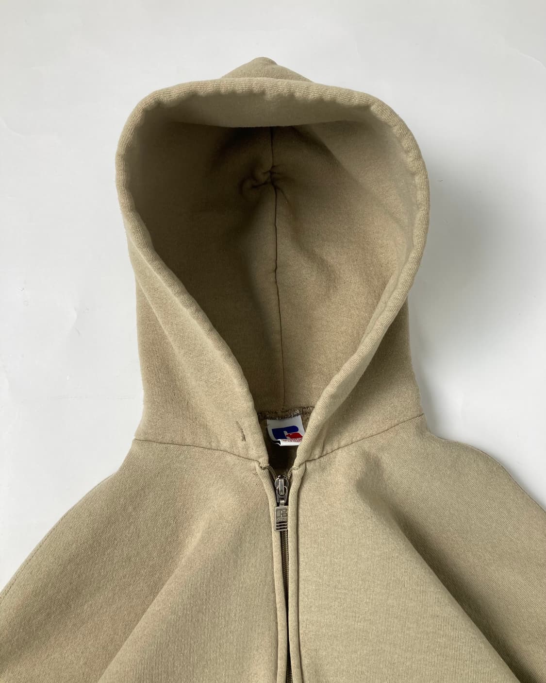90s Russell Zip Up Hoodie (beige) 상품이미지6