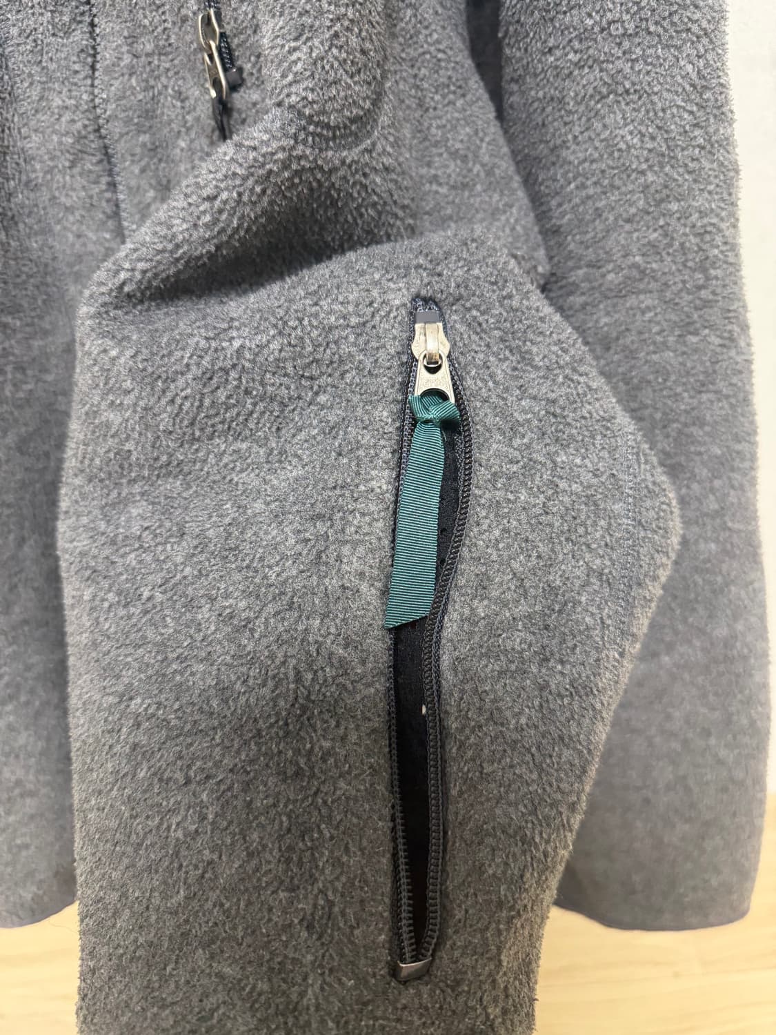 90s 빈티지파타고니아 신칠라 딥파일 플리스집업,그레이/L사이즈 상품이미지4