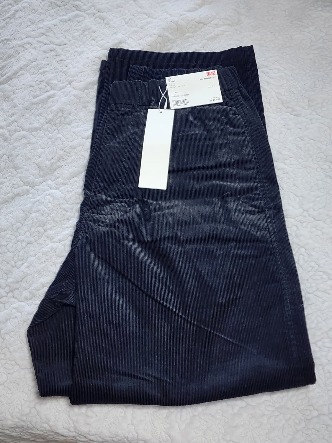 유니클로 코듀로이유틸리티팬츠 479822 09블랙 s사이즈 택 포함 상품이미지2