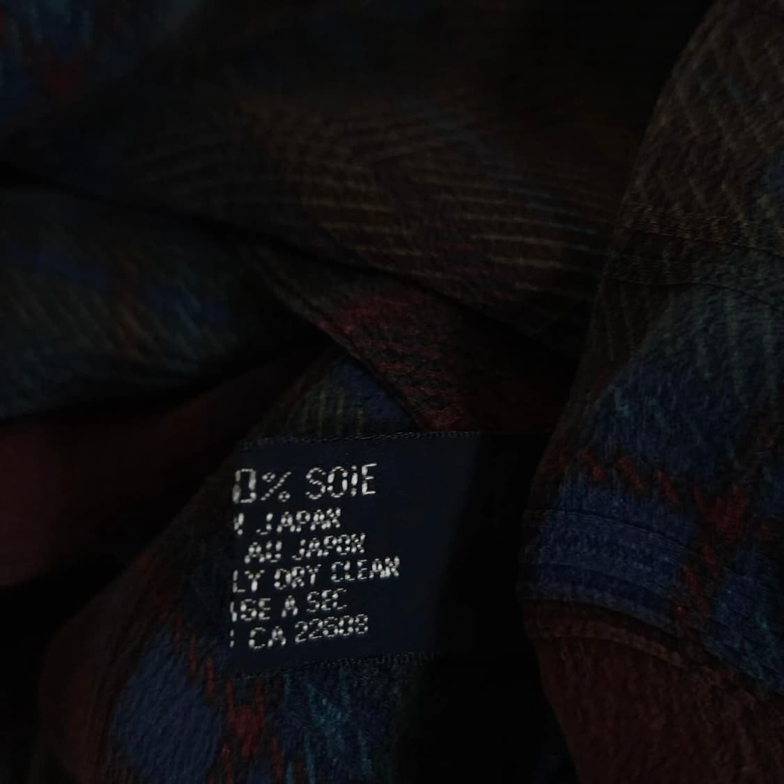 남녀공용)POLO 폴로 랄프로렌 실크100% 머플러 체크 패턴 상품이미지6