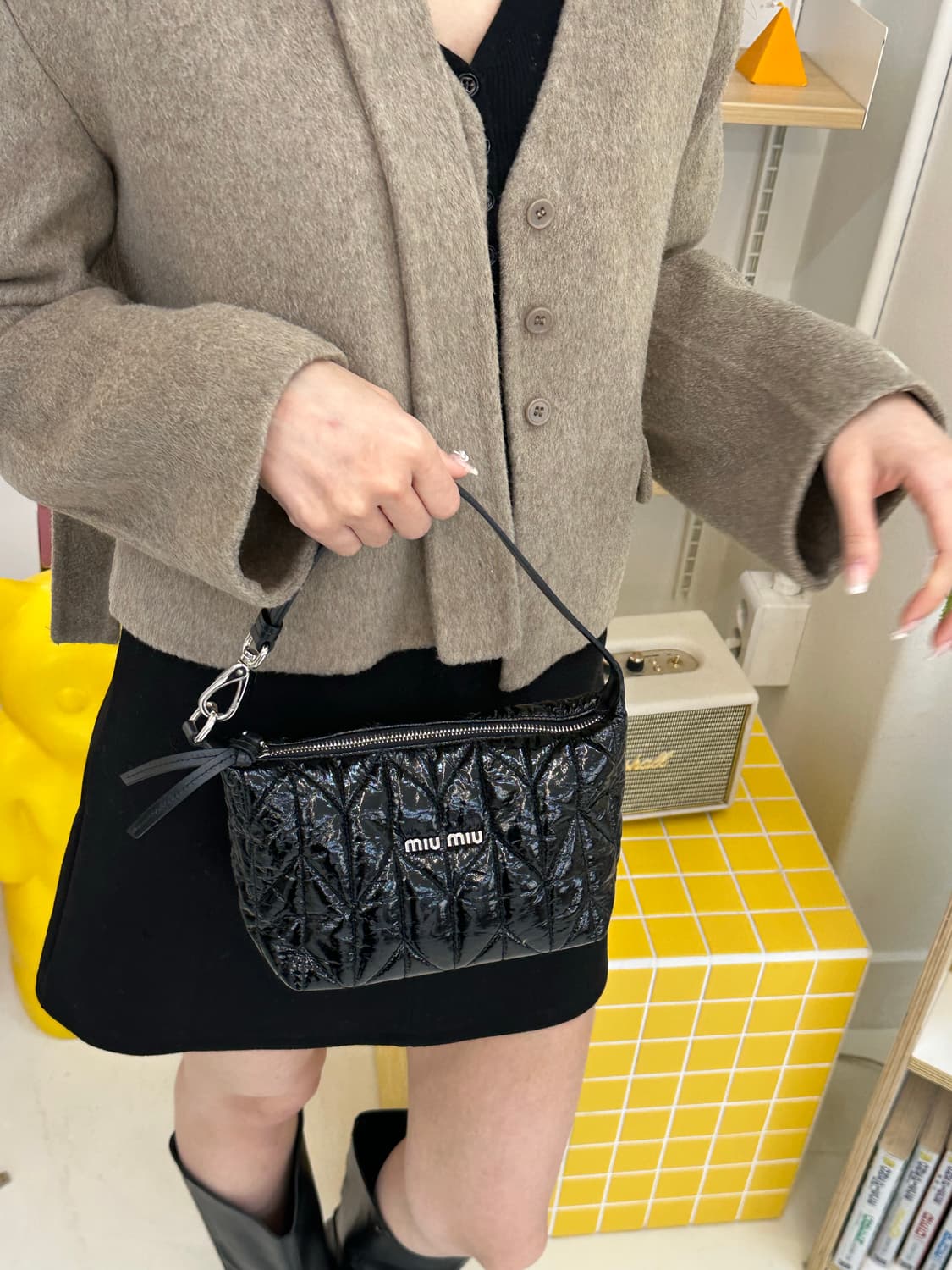 [정품] 미우미우 마테라쎄 스피릿 은장 블랙 상품이미지7