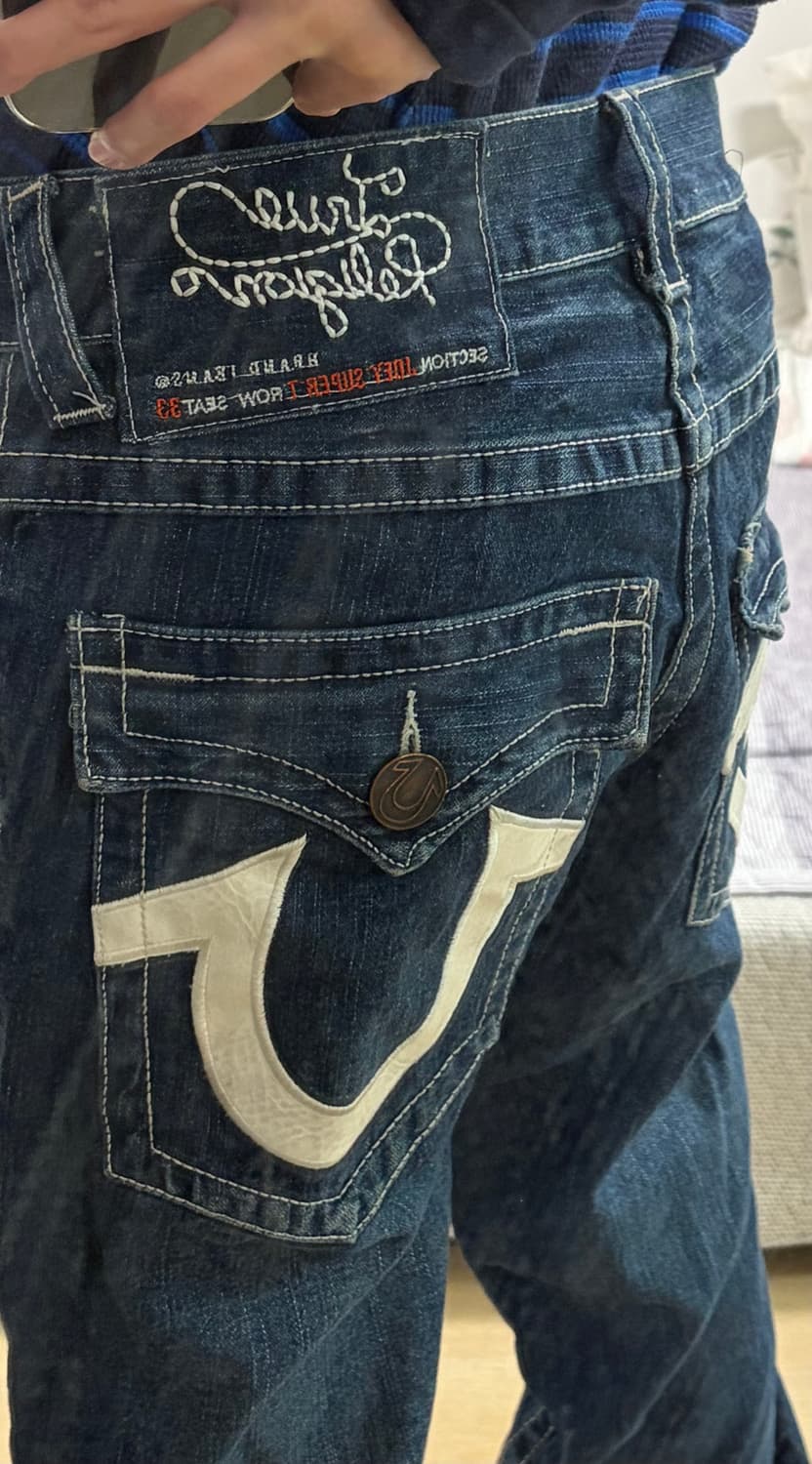 트루릴리젼 usa 가죽패치 부츠컷 30 레어템 상품이미지10