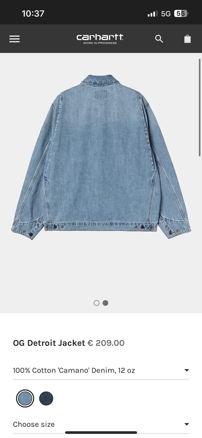 칼하트 디트로이드 자켓 m 상품이미지3