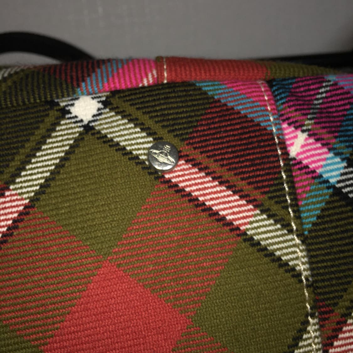 viviennewestwood 체크 토트백 상품이미지9