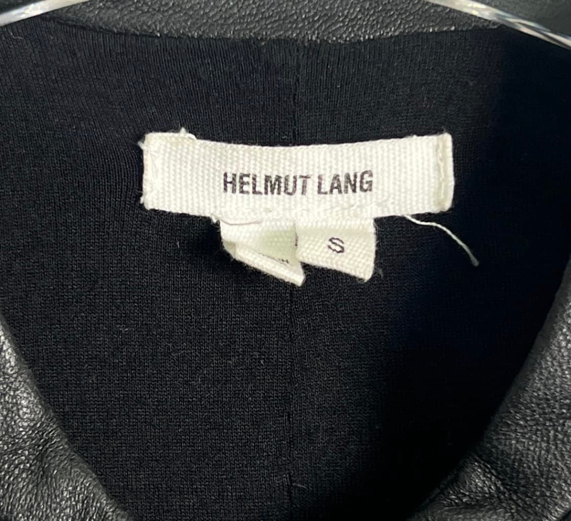 헐무트랭 블랙 크롭 레더 자켓 S 상품이미지3