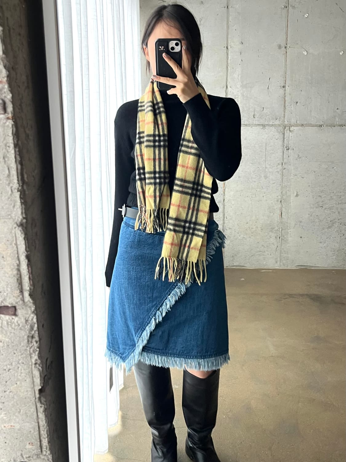 cashmere 캐시미어 100 % 머플러 상품이미지5