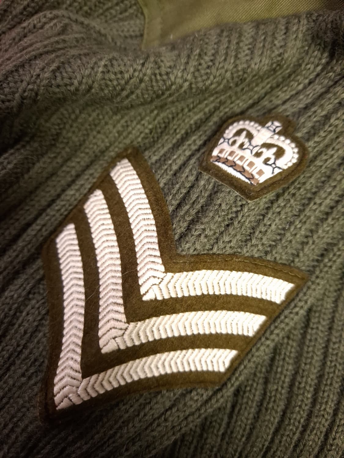 새제품 오리지날 90's 영국군 울 코만도 니트 상품이미지3