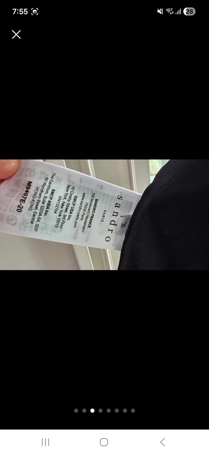 산드로 여성 트렌치코트 블랙(신세경 트렌치) 상품이미지3