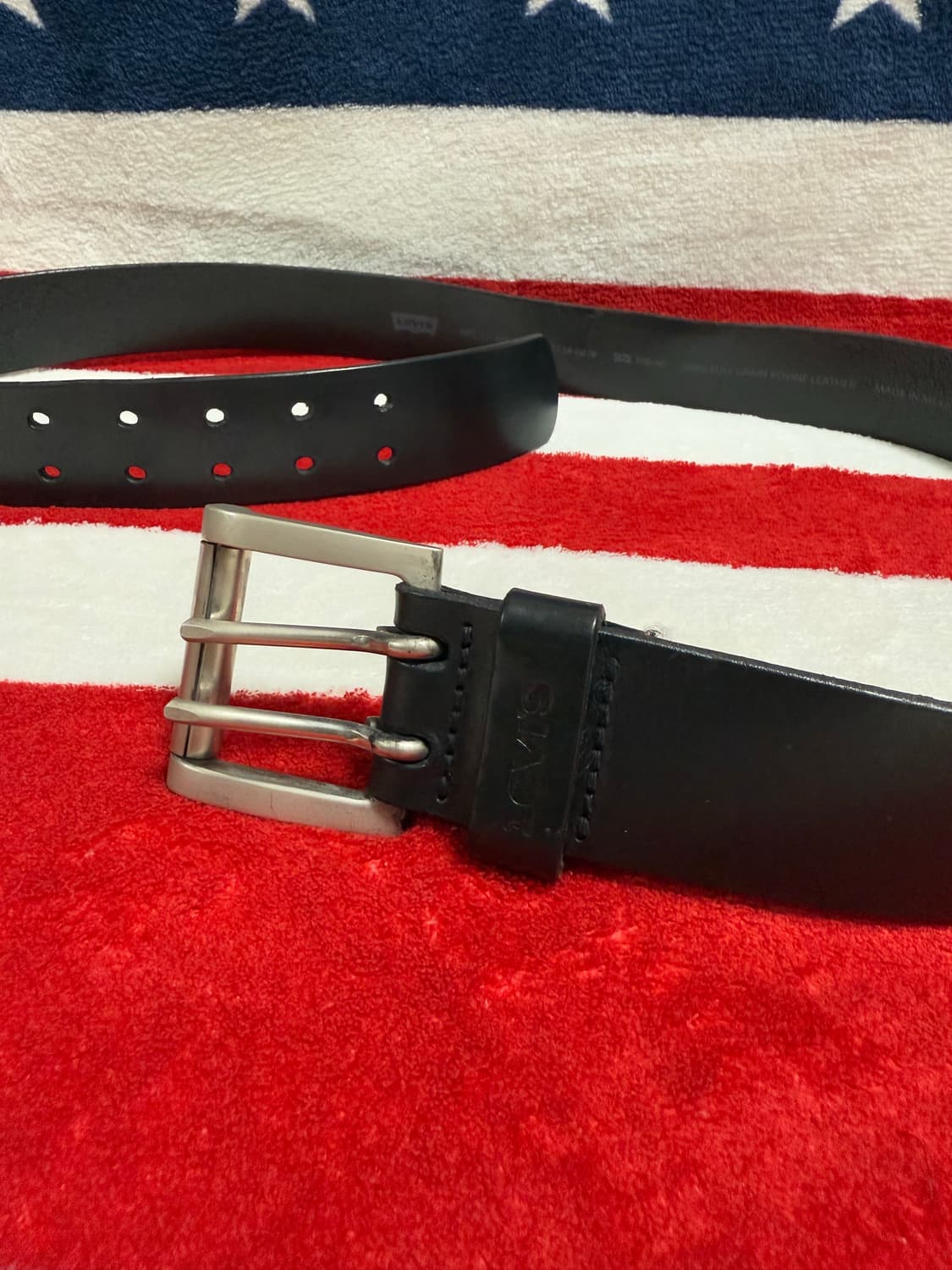 Levis 빈티지 레더벨트 levis leather belt 리바이스벨트 상품이미지3