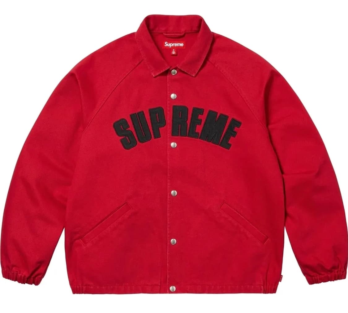 슈프림 아크 데님 코치 자켓 레드 m 정품 상품이미지5