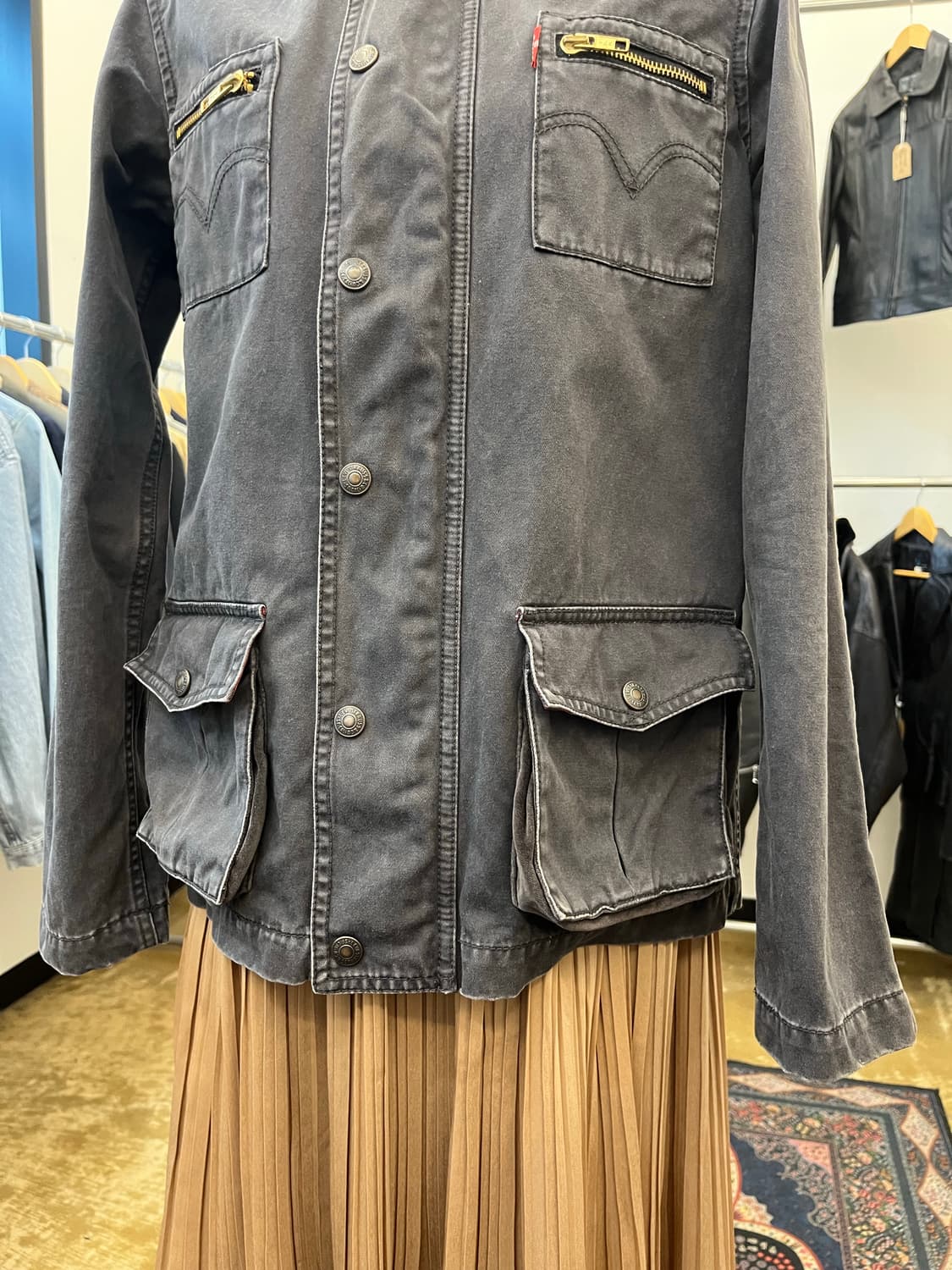 리바이스 레드루프 필드 자켓 블랙 상품이미지4