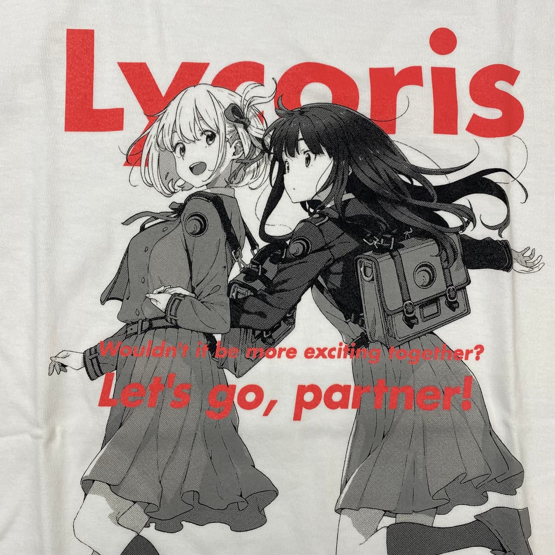 코스파 리코리스 리코일 오피셜 애니메이션 티셔츠 상품이미지4