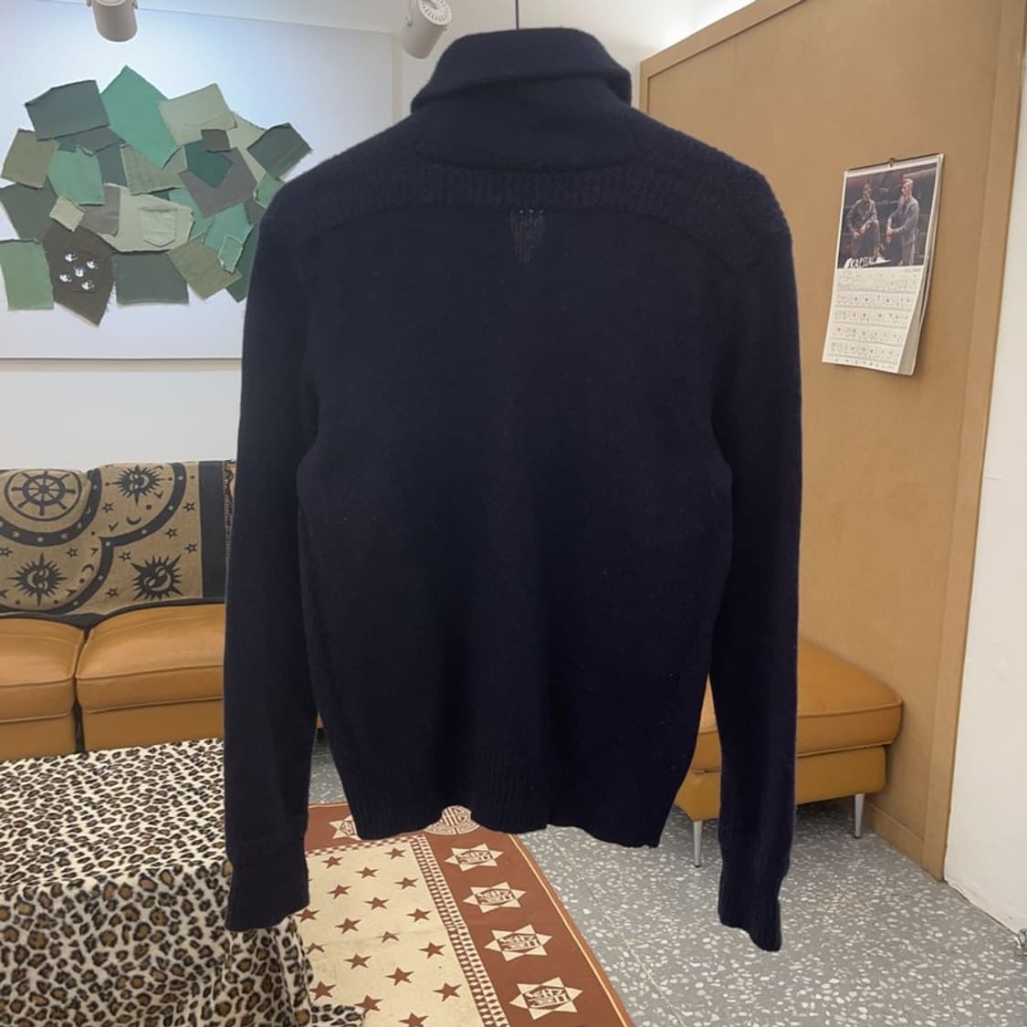 폴로 랄프로렌 모던시크 숄카라 사이드지퍼 울 니트 M C08887 상품이미지4