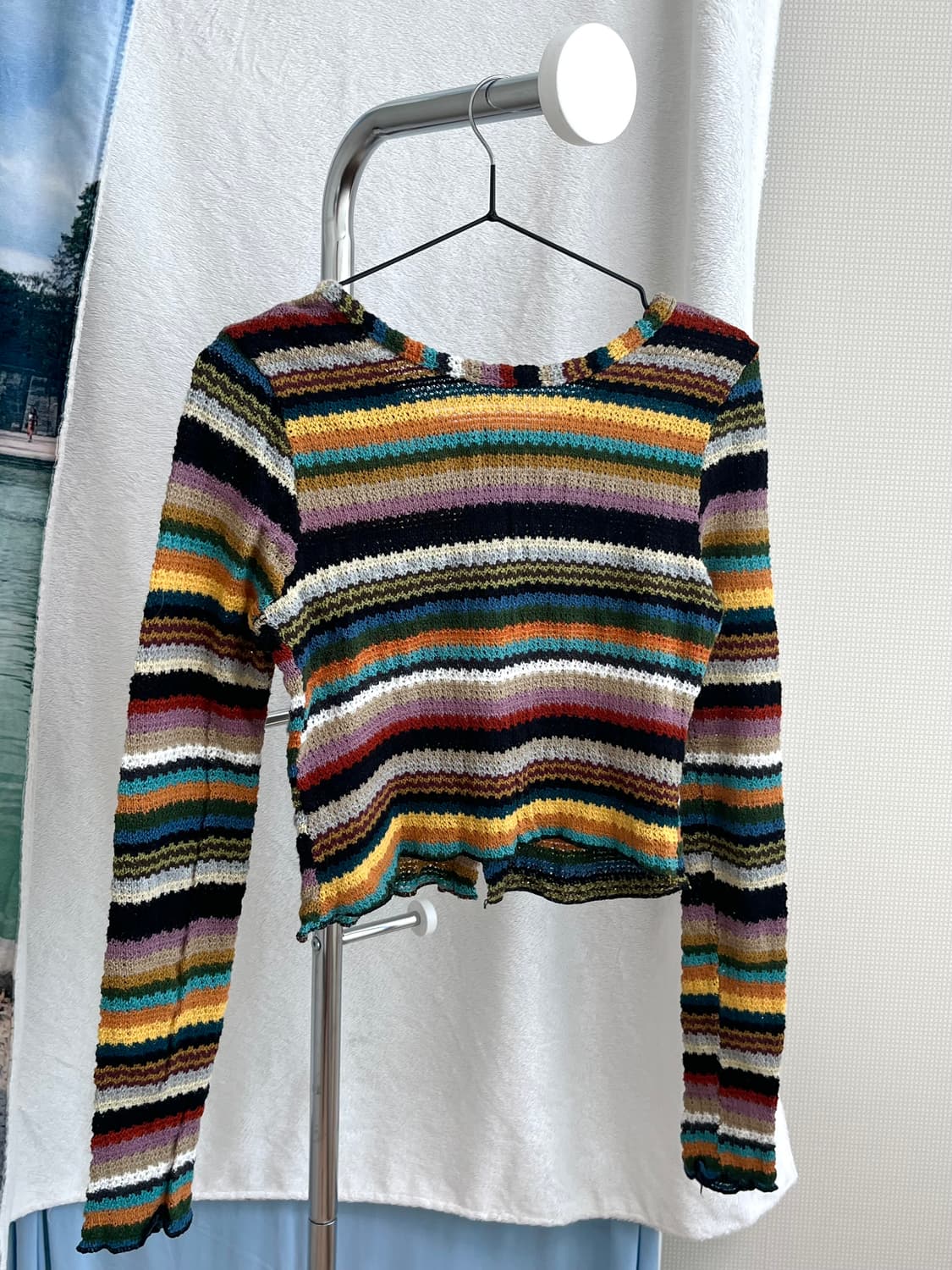 빈티지 컬러 크롭가디건 상품이미지5