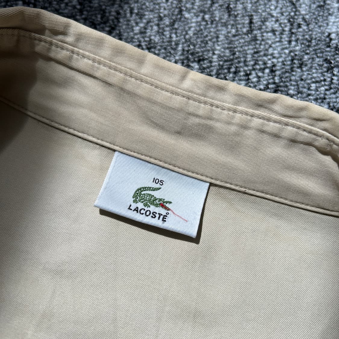 라코스테 올드스쿨 베이지 블루종 자켓 상품이미지8