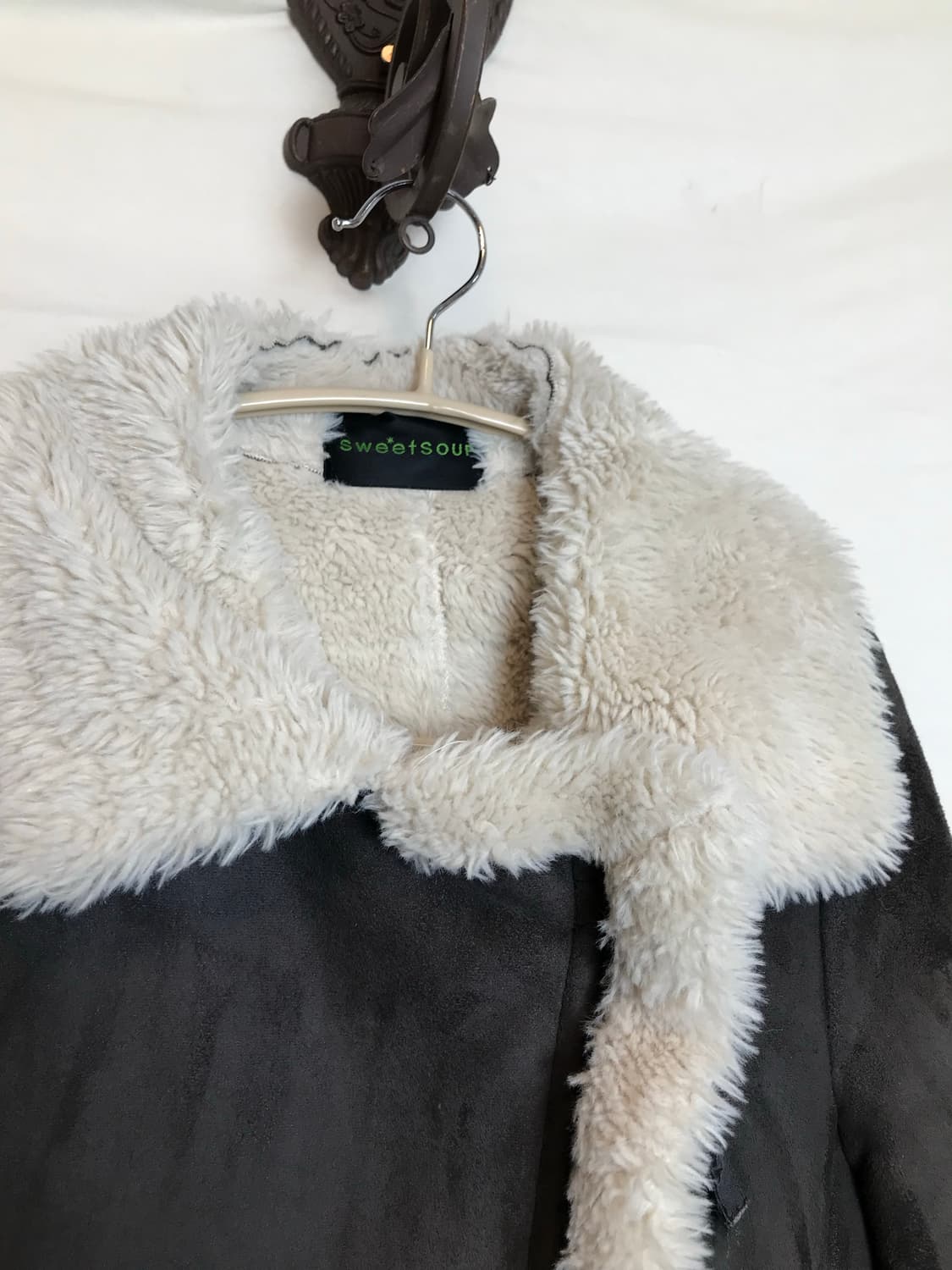 브라운 퍼 안감 무스탕 자켓 상품이미지2