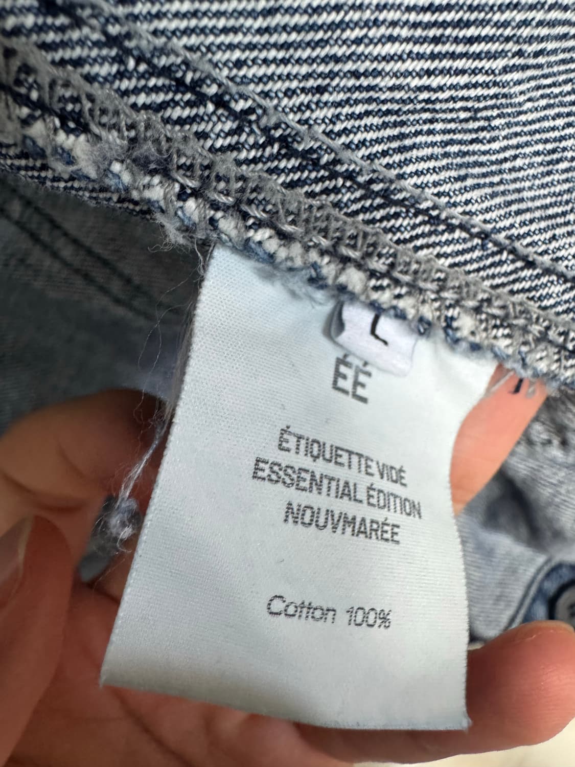 EE 워싱 데님 블루종 상품이미지4
