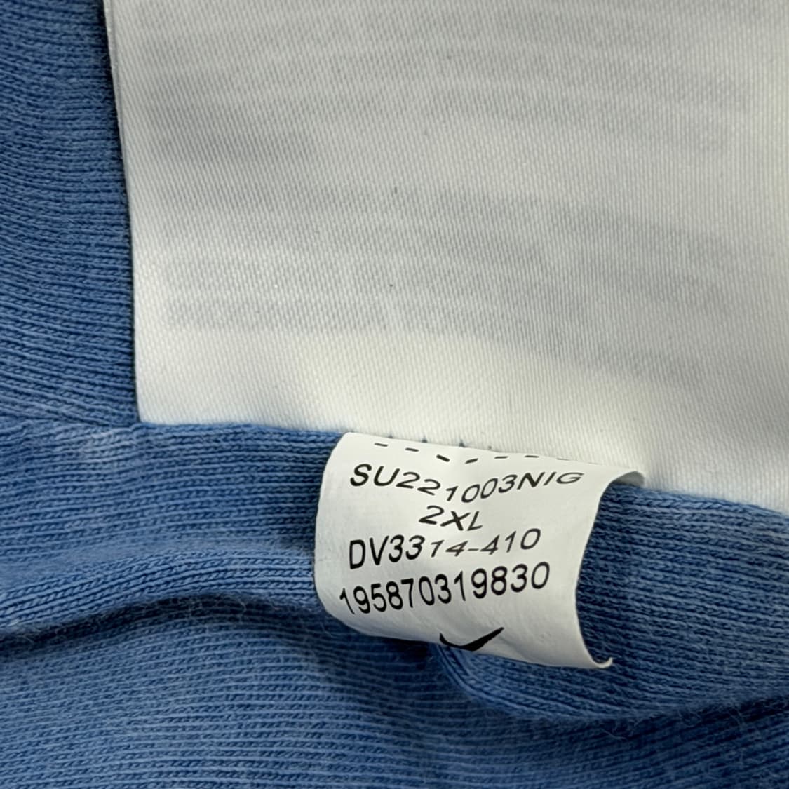 나이키 빈티지 데님 풀 집업 자켓 블루 2XL 상품이미지8