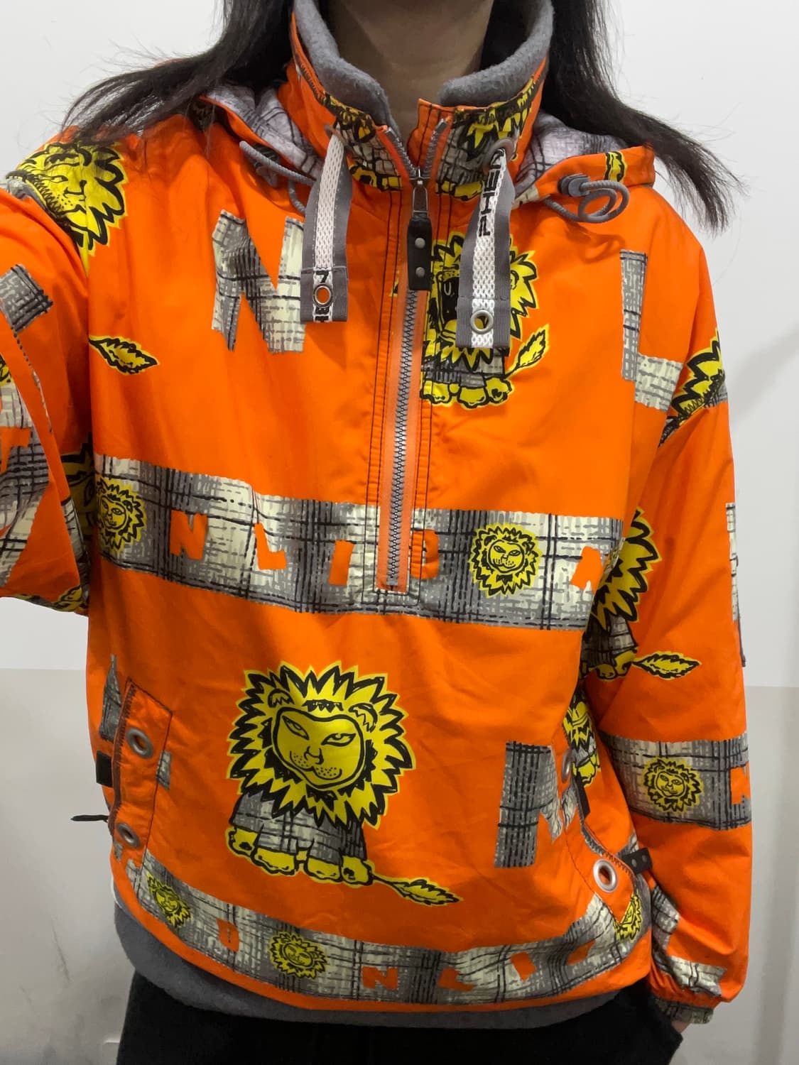 (빈티지)90‘s 샘플 PHENIX 피닉스 올오버 프린팅 스키 아노락 상품이미지1