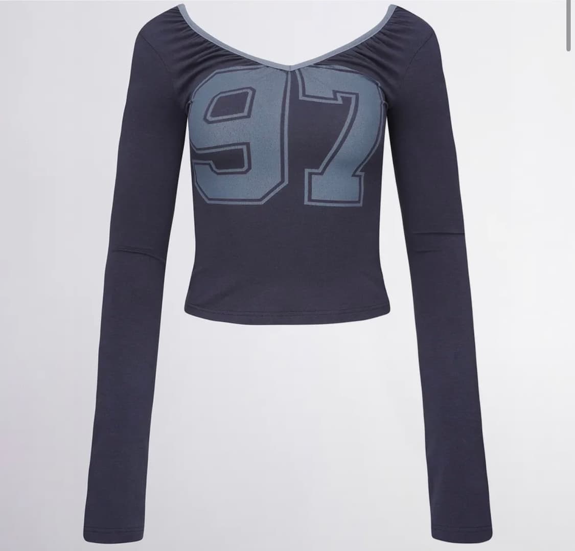 (무신사품절)스컬프터 scoop back strap top navy 상품이미지1