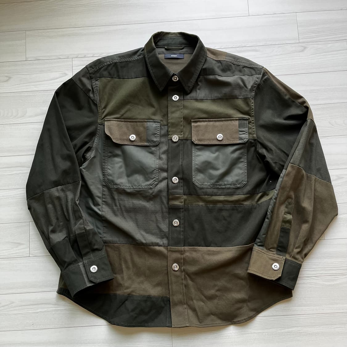 Military Oversize Patchwork Jacket 상품이미지1