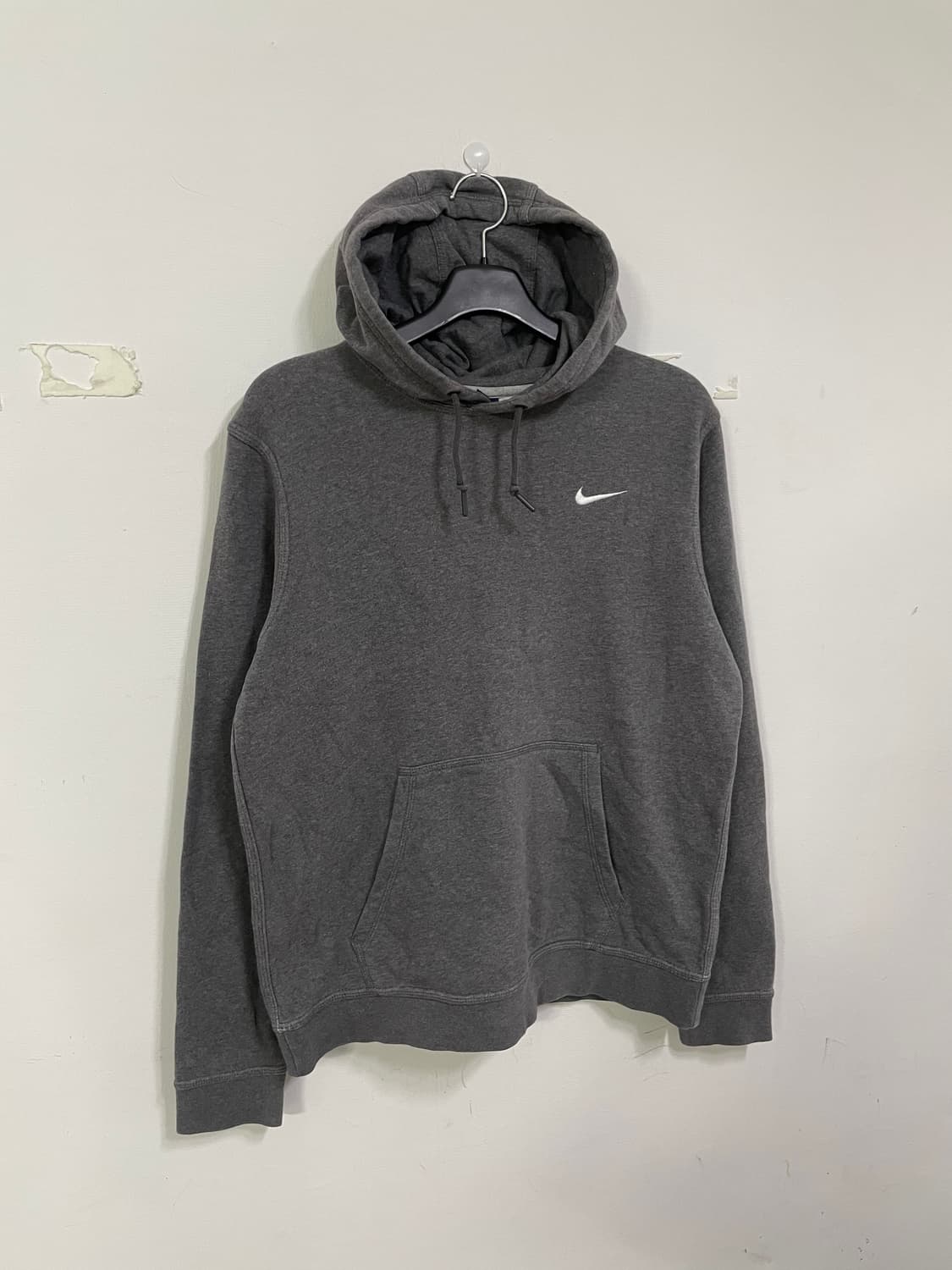 나이키 스우시 기모 후드티 그레이 상품이미지1