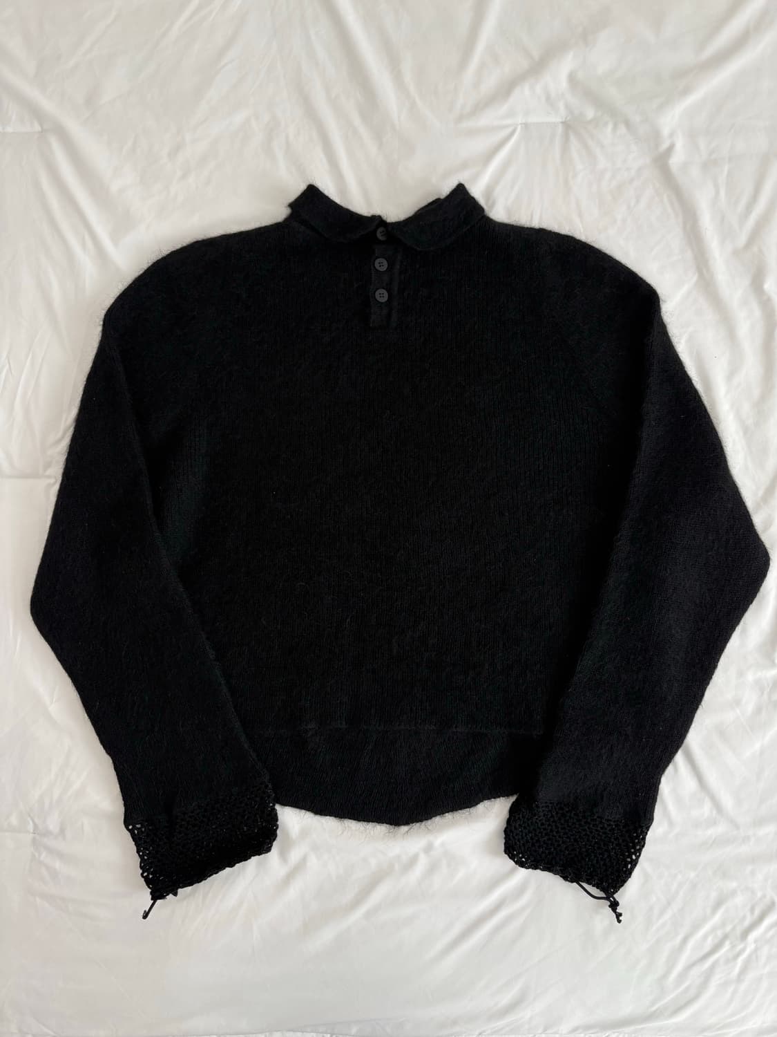 black collar sweater 블랙 카라 니트 상품이미지5