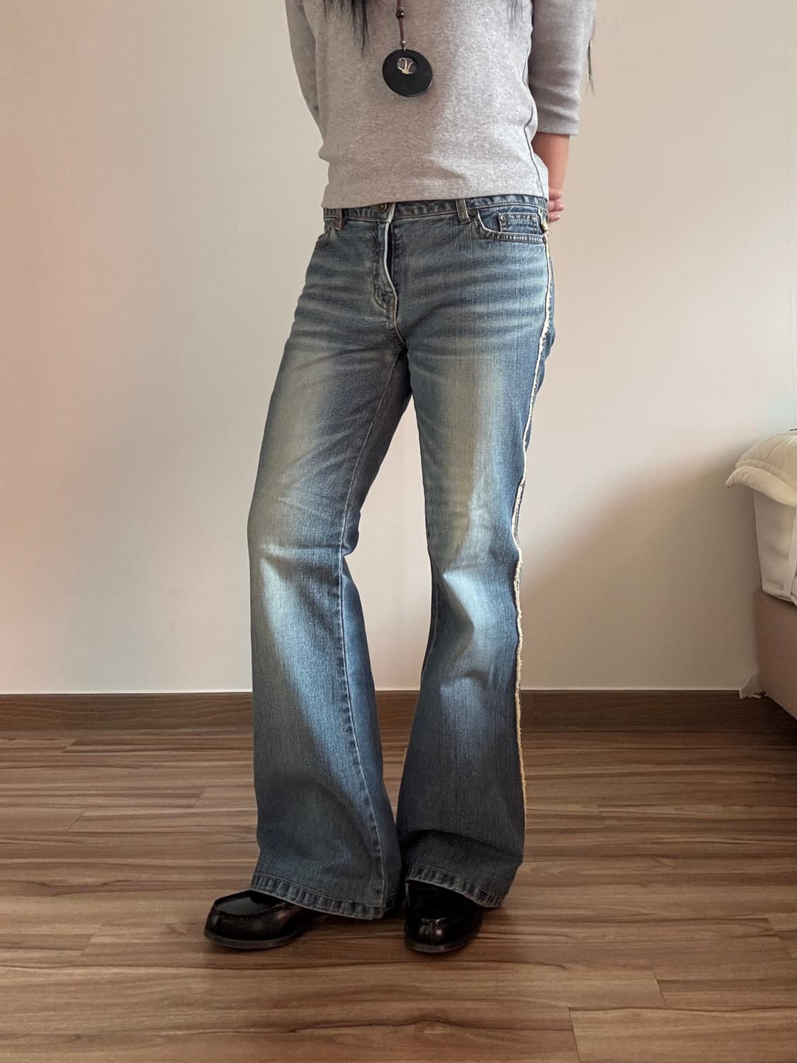 사이드라인 데님 부츠컷 팬츠 상품이미지4