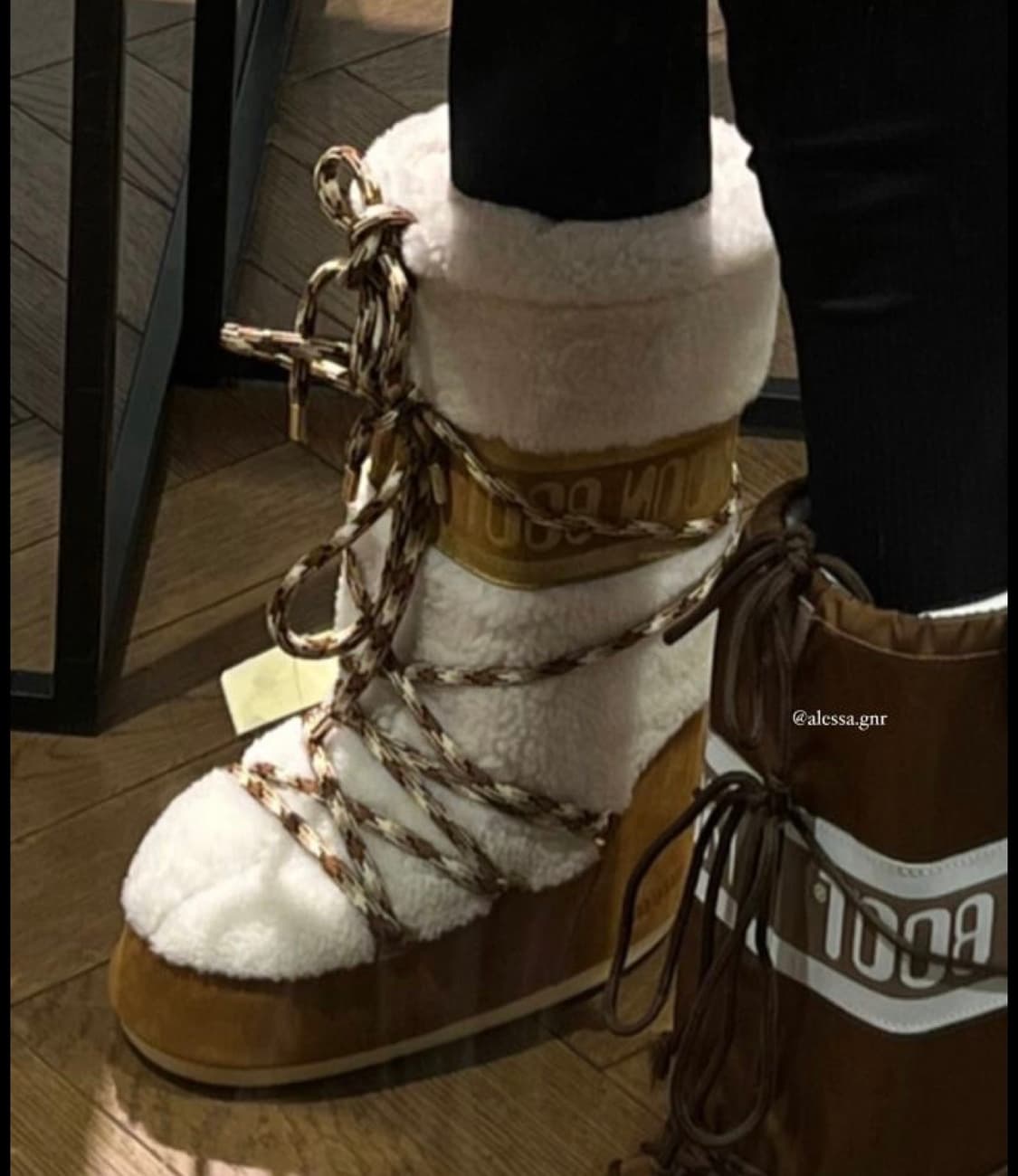 Moon boot icon cream shearing boots 문부츠  상품이미지7