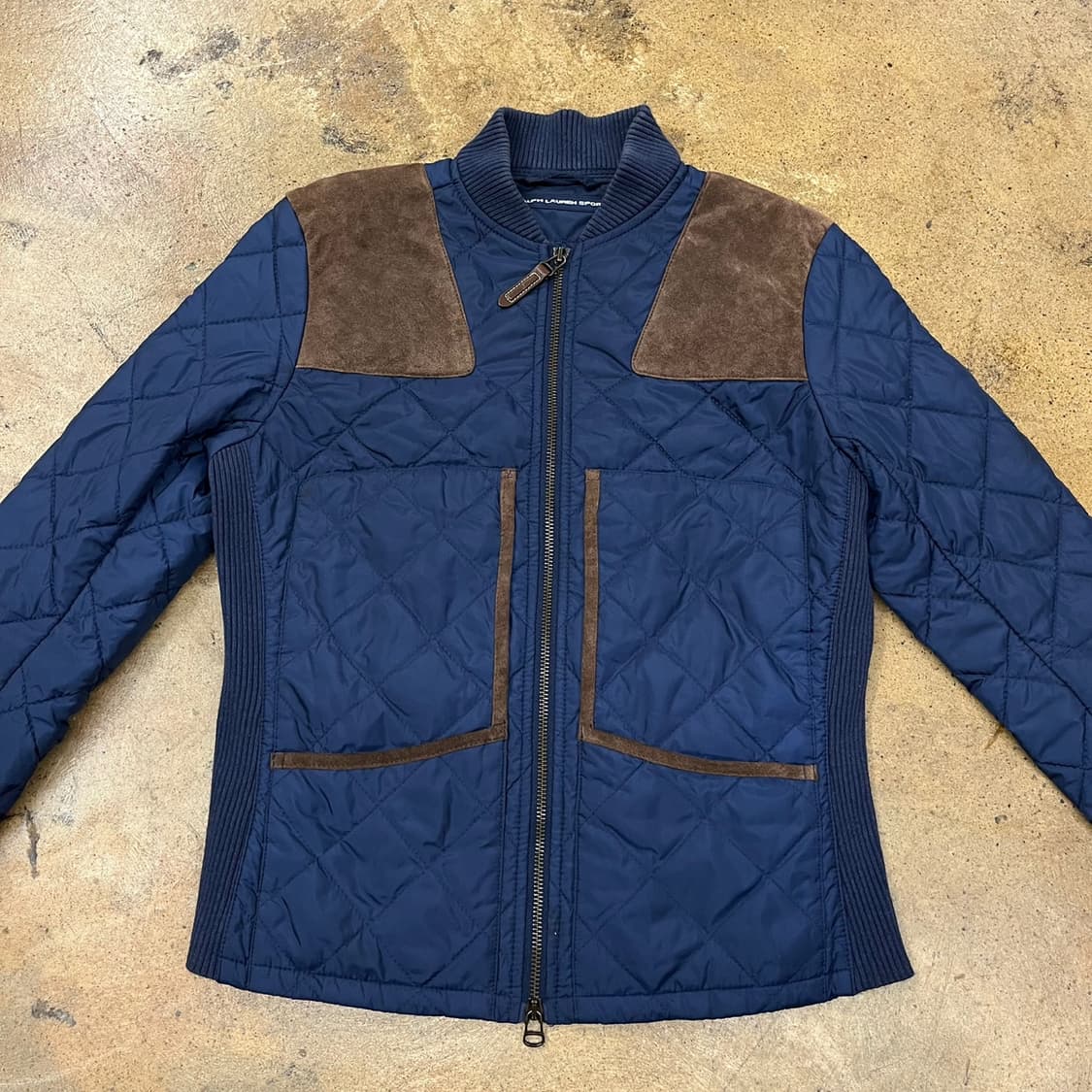 [정품/S] 폴로 랄프로렌 퀼팅 블루종 자켓 b16 상품이미지3