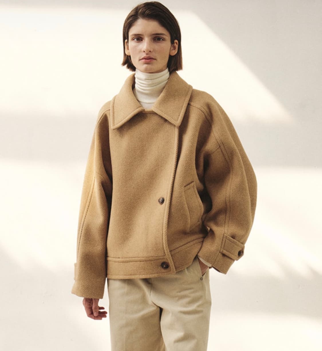 모한 울 하프 코트  RTW PREMIUM WOOL TWILL HALF 상품이미지2