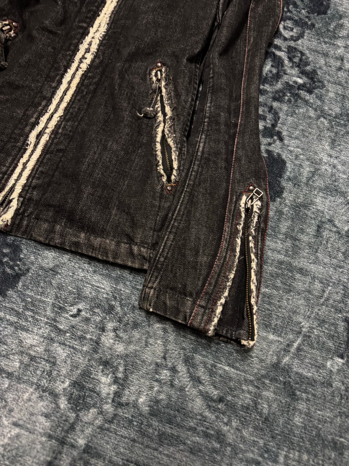 Nicole club for men grunge denim jacket 상품이미지5