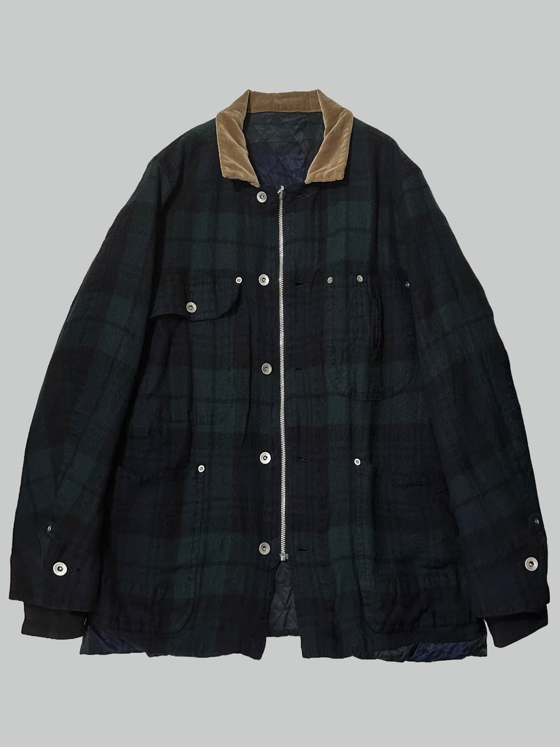 사카이 리버시블 축융 울 자켓 상품이미지1