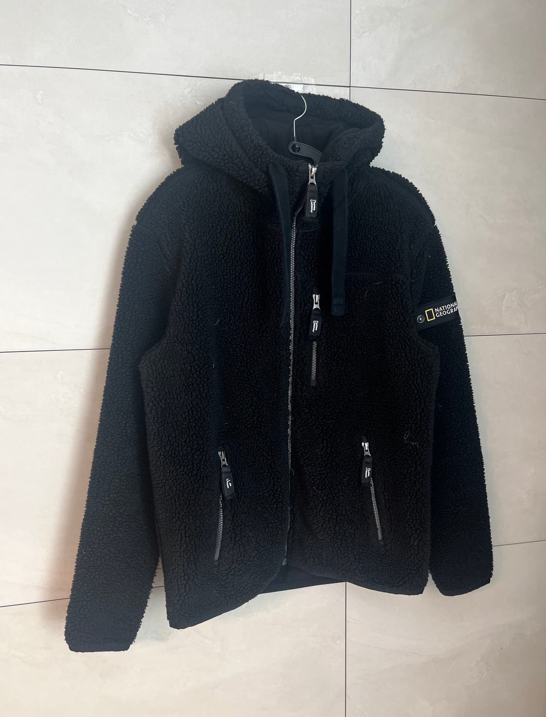 내셔널지오그래픽 뽀글이 후리스 후드집업 [M] 상품이미지2