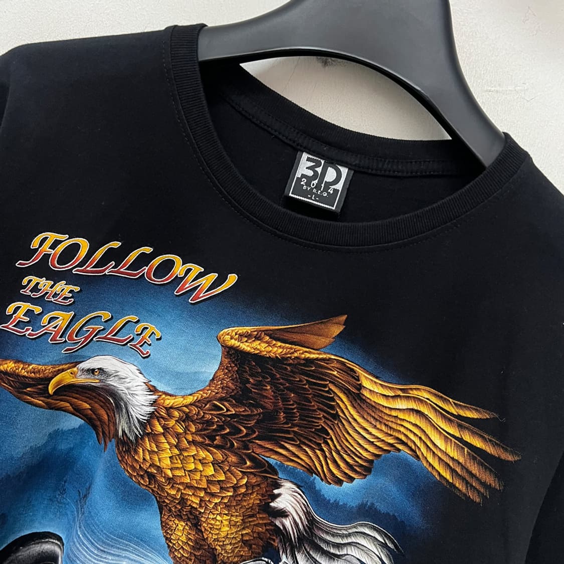 USA 빈티지 이글 바이크 라이더 반팔티 L 상품이미지3