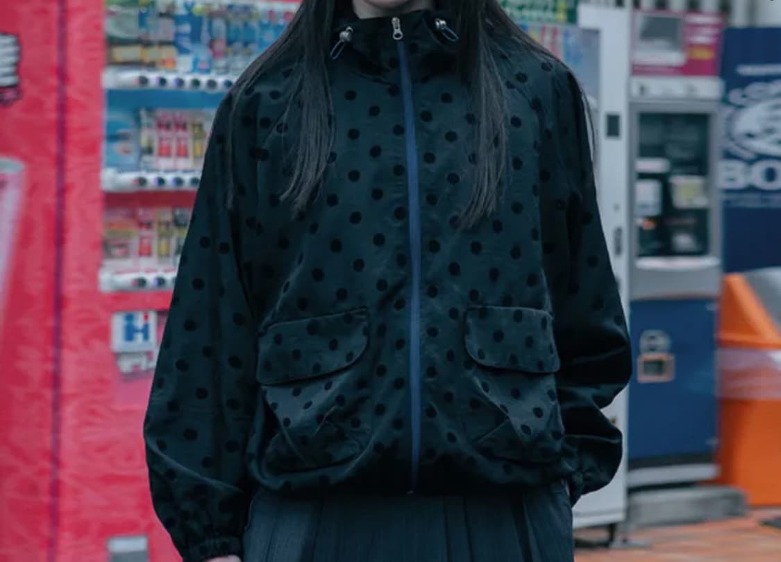 오헤시오 도트 바람막이 판매합니다 상품이미지1