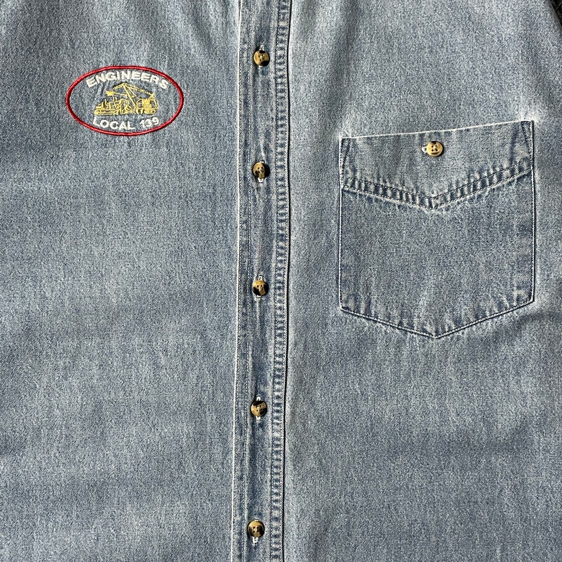 WANTED 빈티지 연청 코튼 데님 셔츠 A00645 상품이미지3