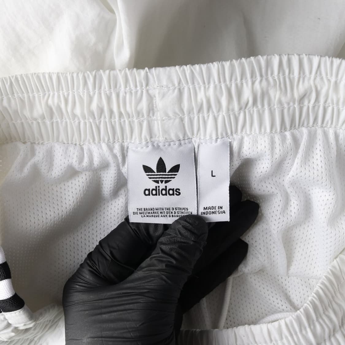 아디다스 오리지널스 화이트 삼선 우븐 팬츠 L 상품이미지6