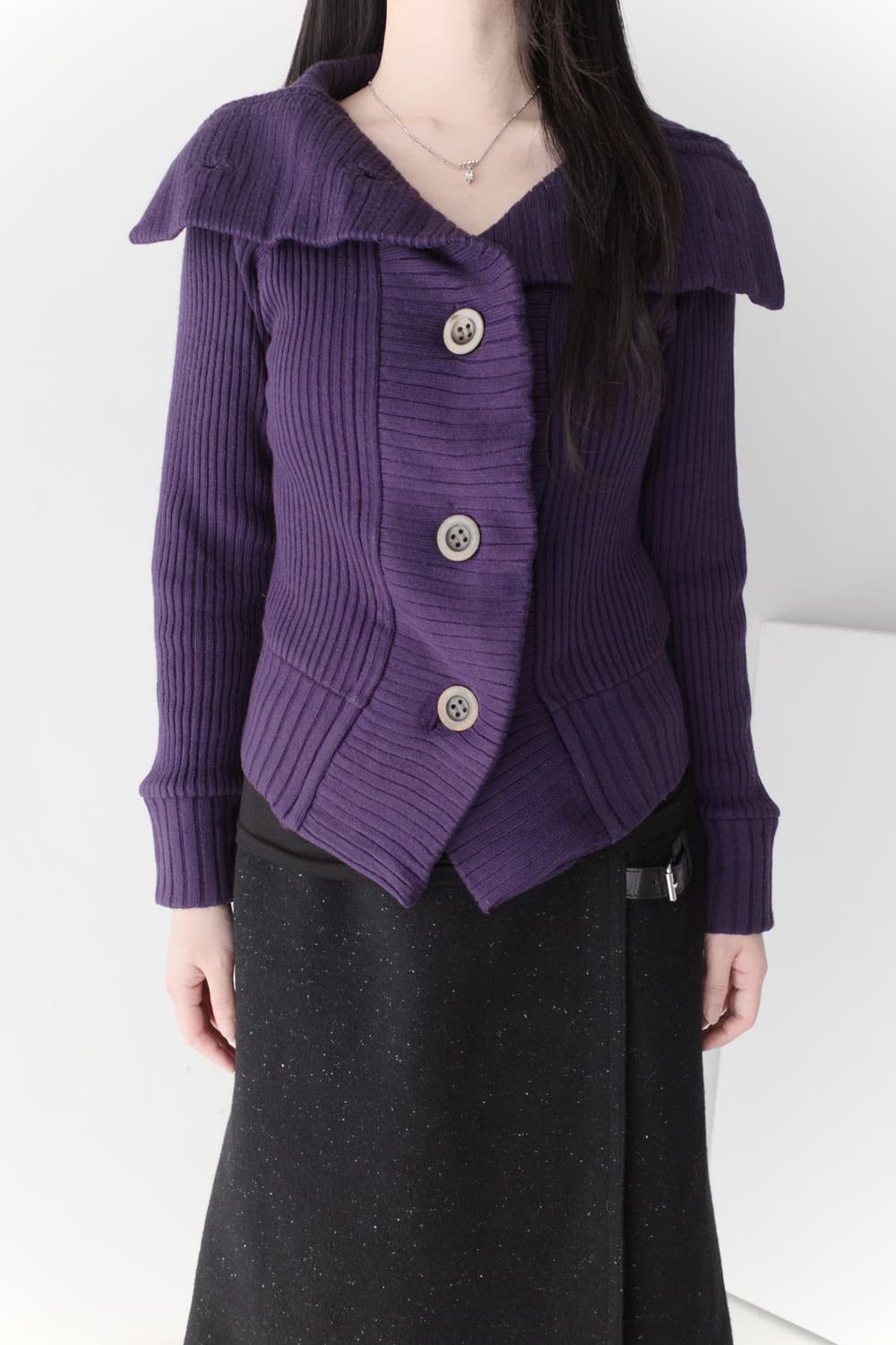 button collar cardigun 상품이미지7