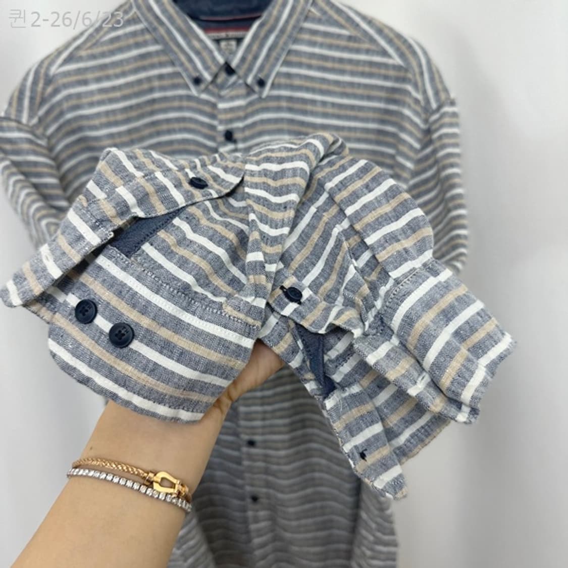 타미힐피거 남자 린넨100% 셔츠 남방 XL (미착용새제품) 상품이미지4