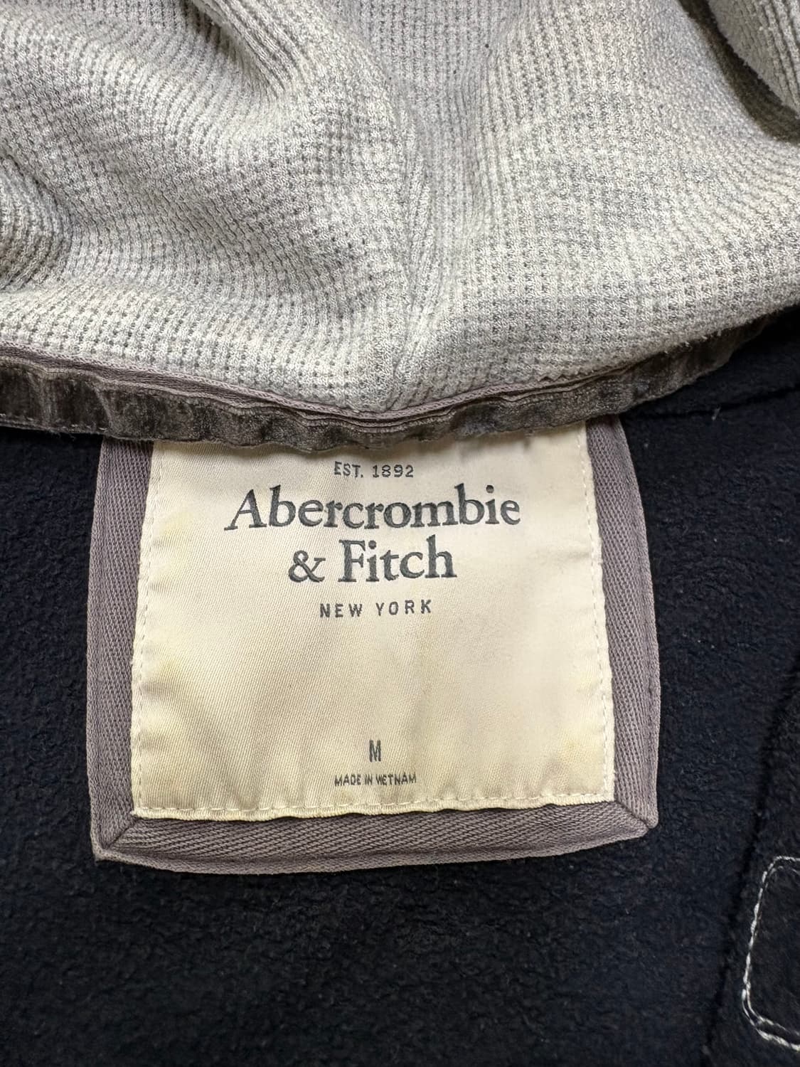 아베크롬비 후드집업 딱붙핏 네이비 m 상품이미지2
