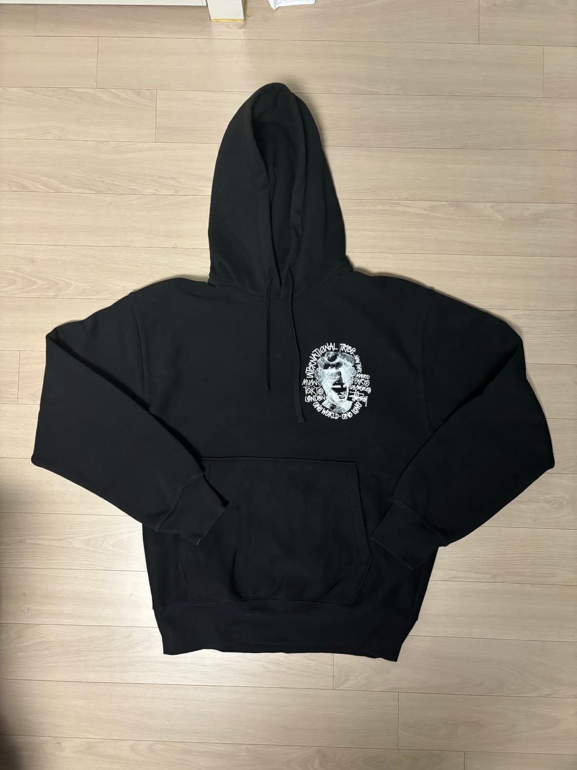 [S] 스투시 카멜롯 후드 블랙 상품이미지2