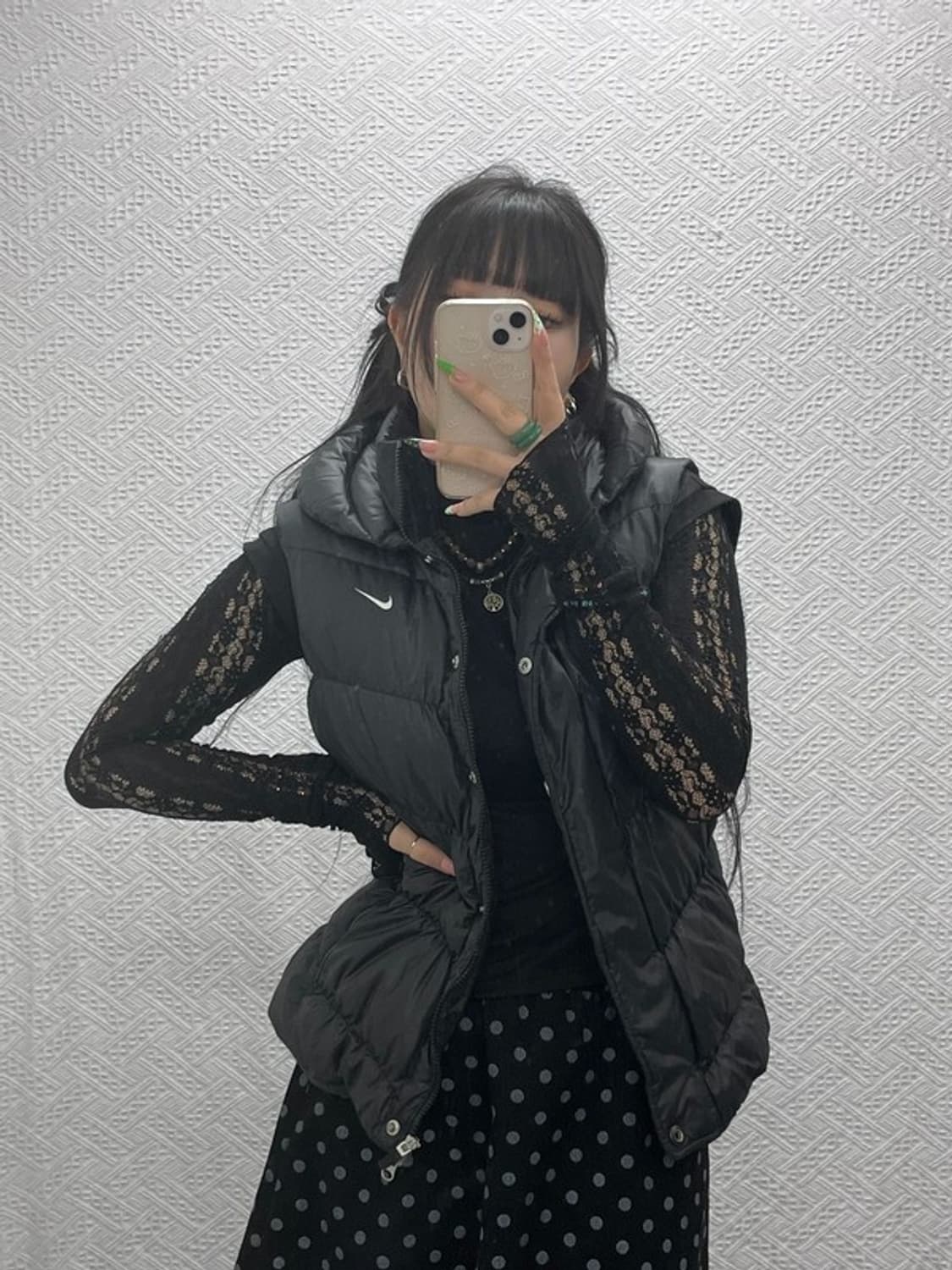 나이키 올드스쿨 슬림핏 덕다운 패딩 조끼 L C09080 상품이미지1