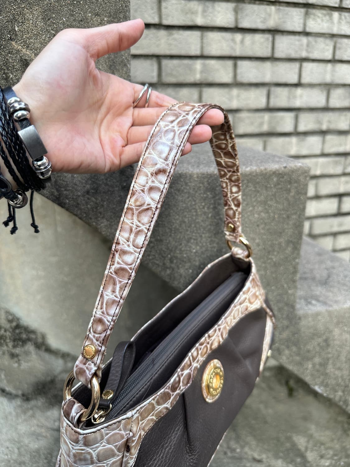 CAPACCI crocodile leather y2k shoulder b 상품이미지4