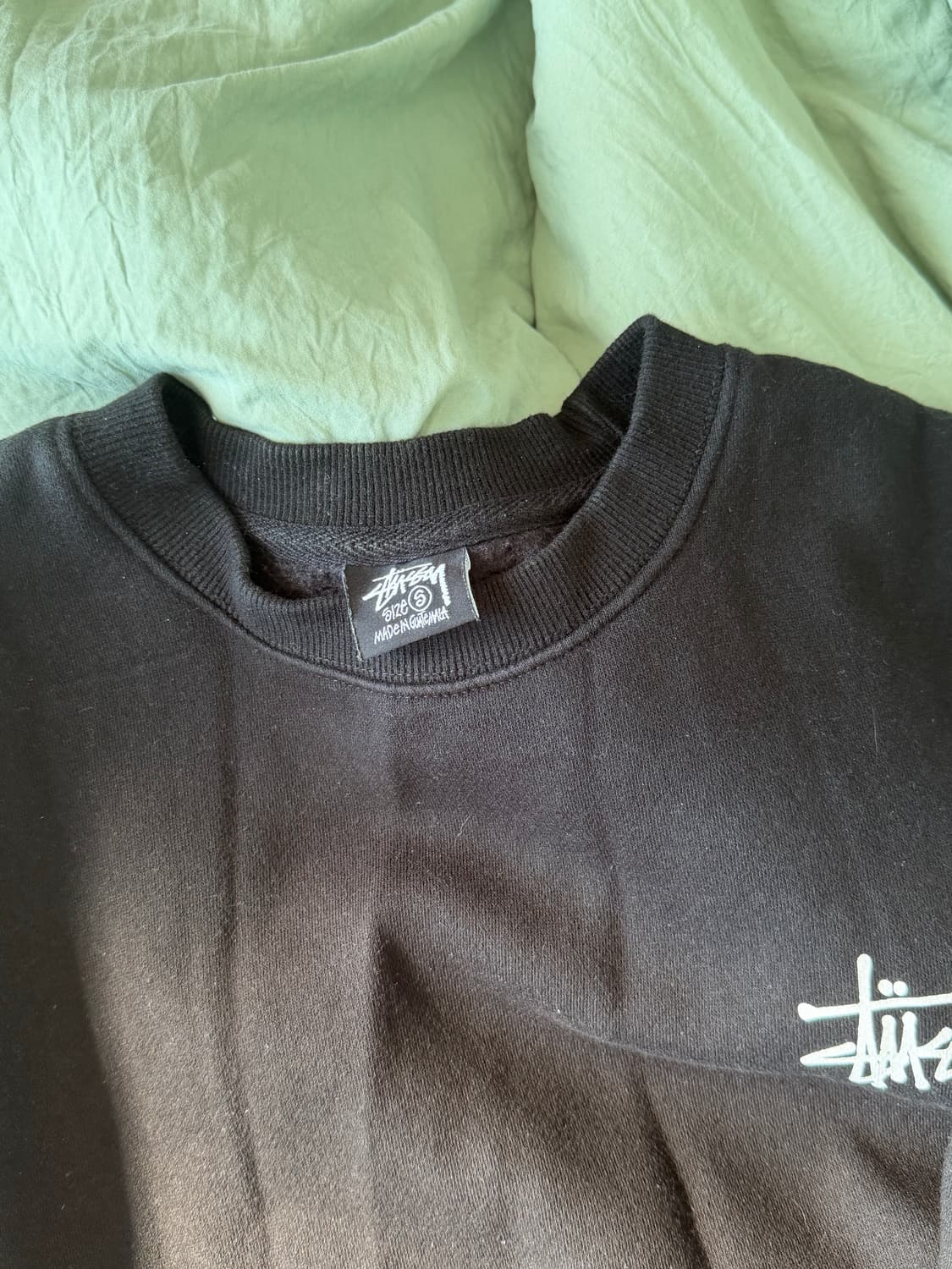 스투시 맨투맨 블랙 s  상품이미지3