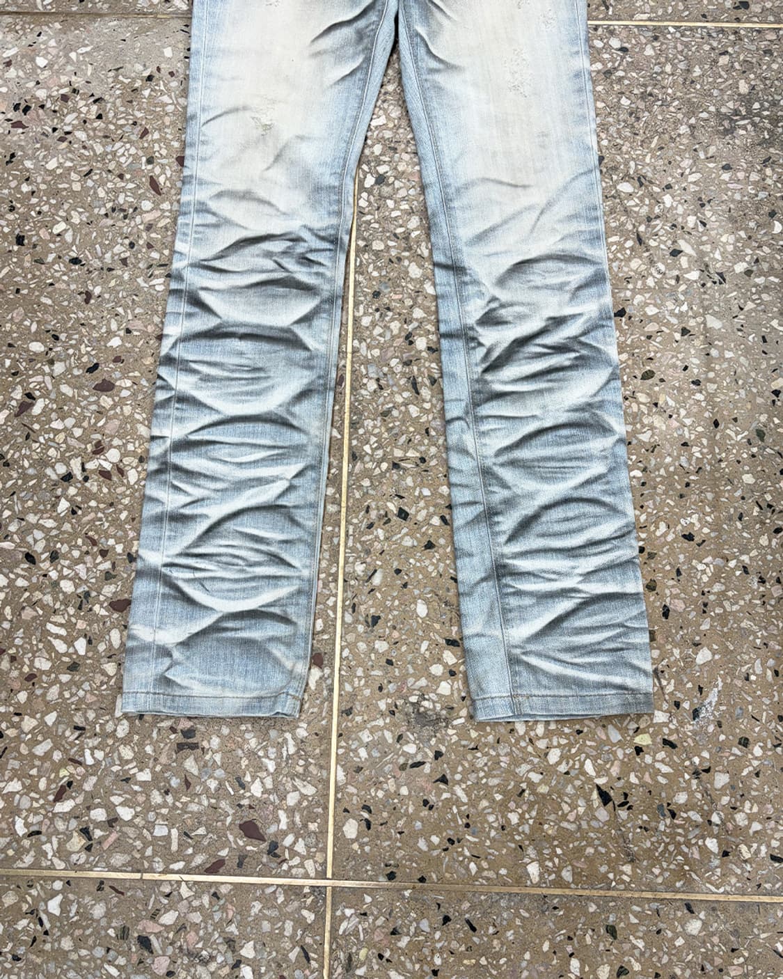 닐바렛 링클 워시 데님 팬츠 상품이미지4