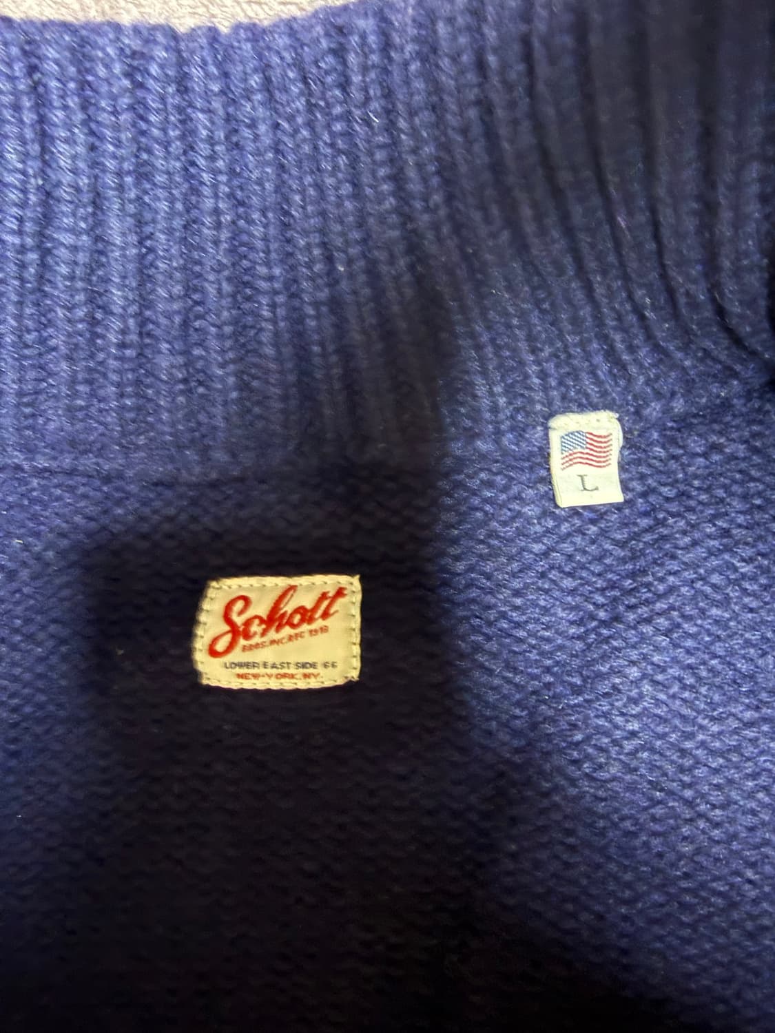 schott 쇼트 니트 짚업 상품이미지3